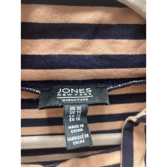 Sleeveless Turtle Neck Tank Top Blouse, Jones New York Plus Size 1X Women’s Pink - Picture 2 of 8